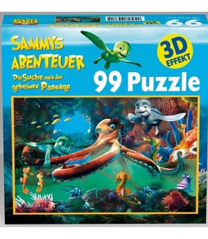 Puzzle Spiel Spass 4381. Carrusel de pulpos. 99 piezas. Efecto 3d