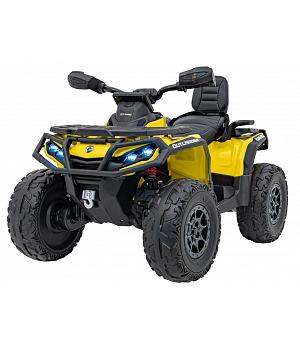 Quad Can-Am Outlander ATV, control remoto, amarillo, 12v, 4 motores - INDA1035-RA-CA005.2.4GHZ