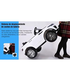 Coche para niños Ranger Rapid 12v, blanco, mando rc padres, asiento y ruedas de plástico,  - AT-BC-1618WHITE