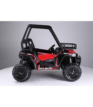 Buggy-Monster 24v, 2 motores, Ruedas de goma, ROJO, MANDO RC - INDA1092-LE7469