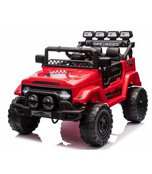 Coche infantil CLIMBER 12V, rojo, a batería, 4 motores, 1-3 AÑOS, RC  INDA898-RA-JJ2122
