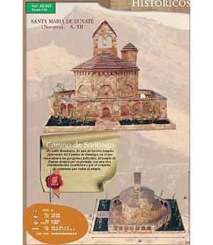 Cuit 03622- Kit maqueta piedra iglesia Santa María de Eunate