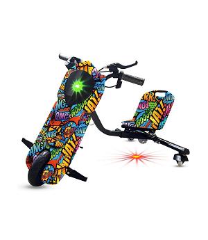 CRAZY DRIFT 36V Y MOTOR DE 250W, VERDE-COLORIDO - INDA950-RO-23620