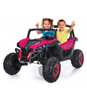 Buggy XMM-24V ROSA-PINK, 2X MOTORES DE 24V, 2 PLAZAS, NIÑOS 1 A 6 AÑOS - INDA674-AT