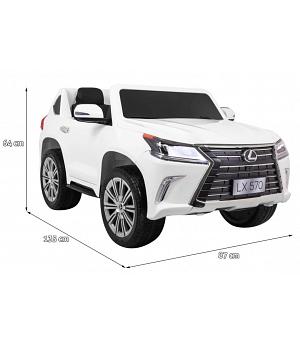 COCHE INFANTIL Lexus LX570 Blanco 12V, 4X4, 2 PLAZAS - RA-LX570WHITE