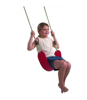 ASIENTO columpio ROJO FLEXIBLE CON CUERDAS PARA COLUMPIO. 12810005/RED