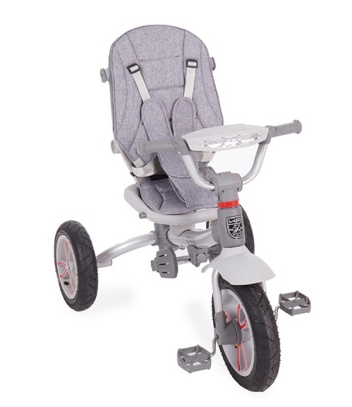 KIKKA BOO TRICICLO BEBÉ Zax 3 en 1 Gris, IndalChess Tienda de coches